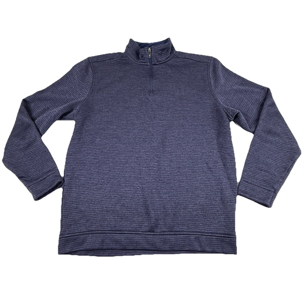 Under‎ Armour Golf Storm Sweater Fleece 1/4 Zip Blue Men's LT